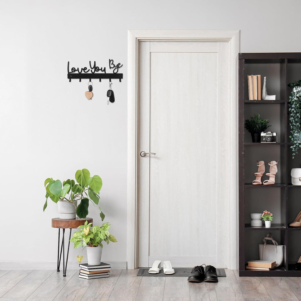 Love You Bye Key Holder Wall Mount Hook,Hook Style,10 X 4