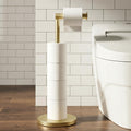 Cesun Free Standing Toilet Paper Holder Stand with Weighted Base, Gold