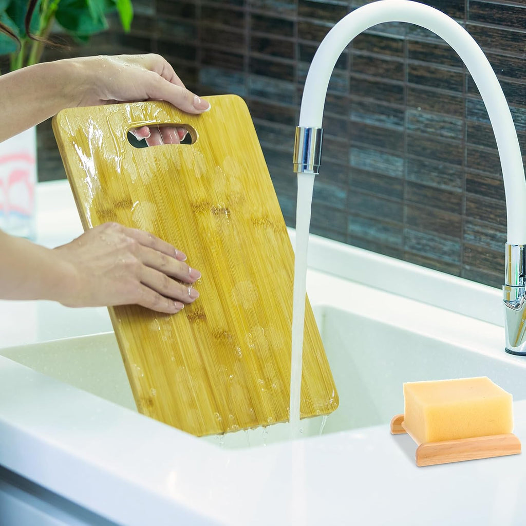 Amyhill 25 Pcs Bamboo Soap Dish Bulk Soap Holder Draining,Wooden Color