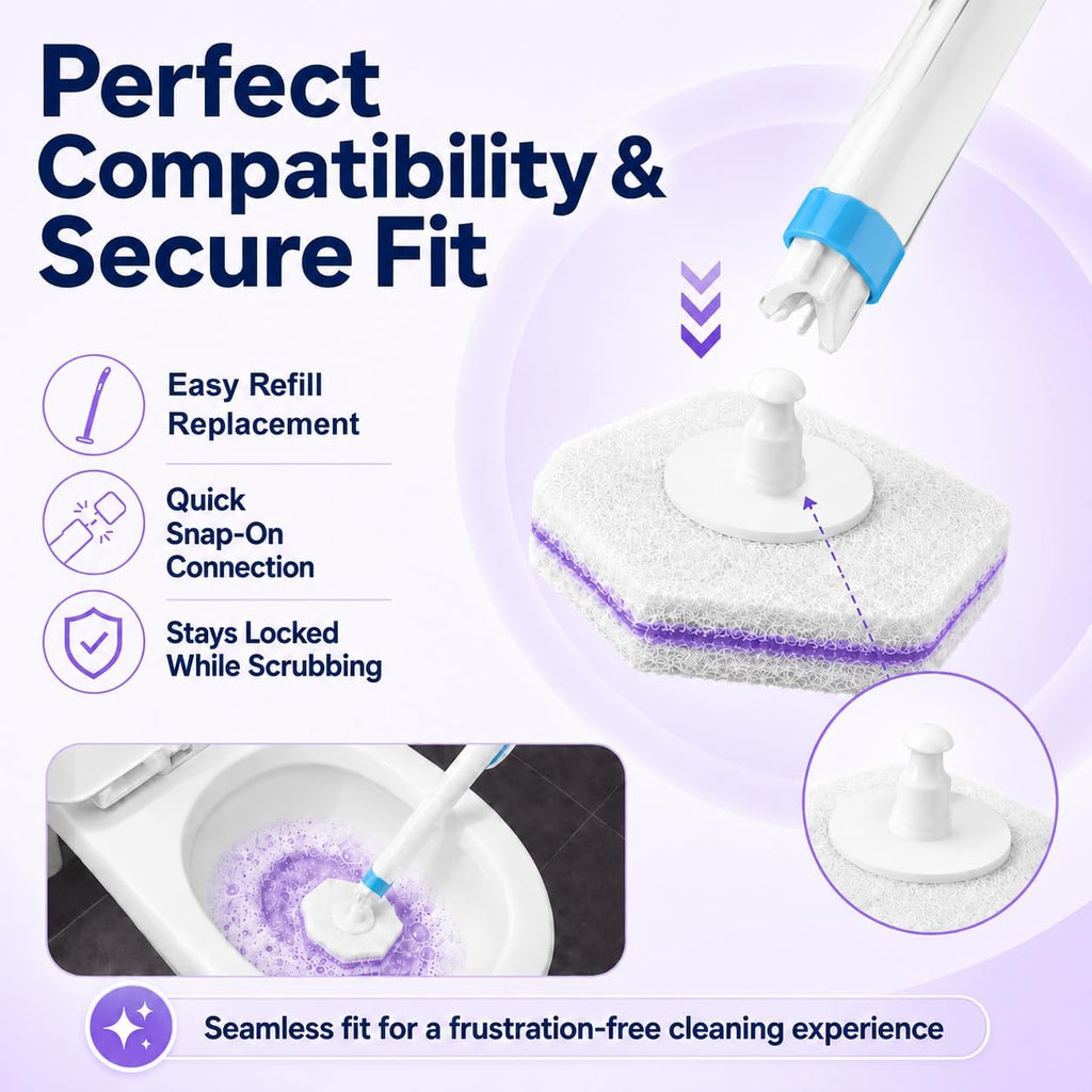 Msvvko Compatible Toilet Wand, Disposable Toilet Brush Refills