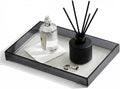 12"x8"Bathroom Vanity Tray,Decorative Counter Organizer,Black