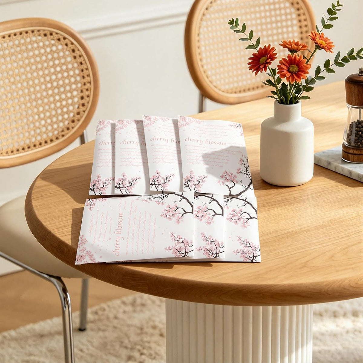 Cherry Blossom Scented Sachet for Drawers and Closets Fragrance 8pcs
