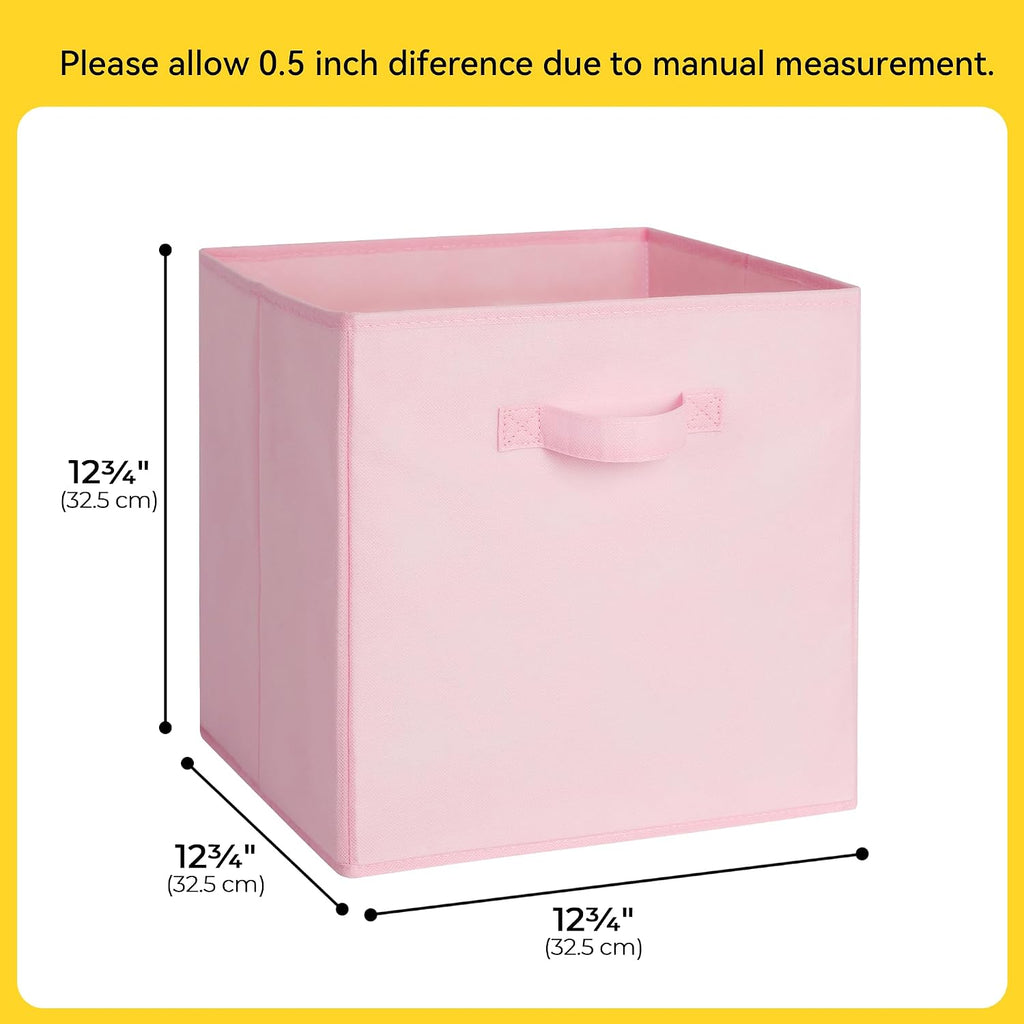 Cupic Cupid 6-Pack 13x13 Cube Storage Organizer, Cube Bins, Pink Gradient