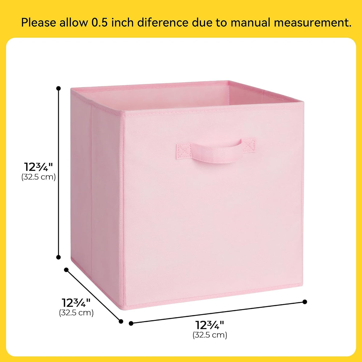 Cupic Cupid 6-Pack 13x13 Cube Storage Organizer, Cube Bins, Pink Gradient