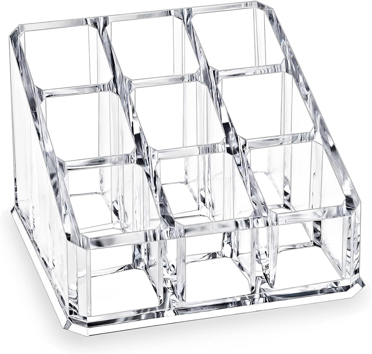 MOSIKER Acrylic Lipstick Organizer Lip Gloss Holder with 9 Slots