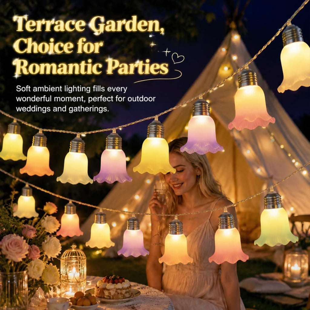 10 LED Colorful Decorative String Lights Flower Fairy Lights for Indoor