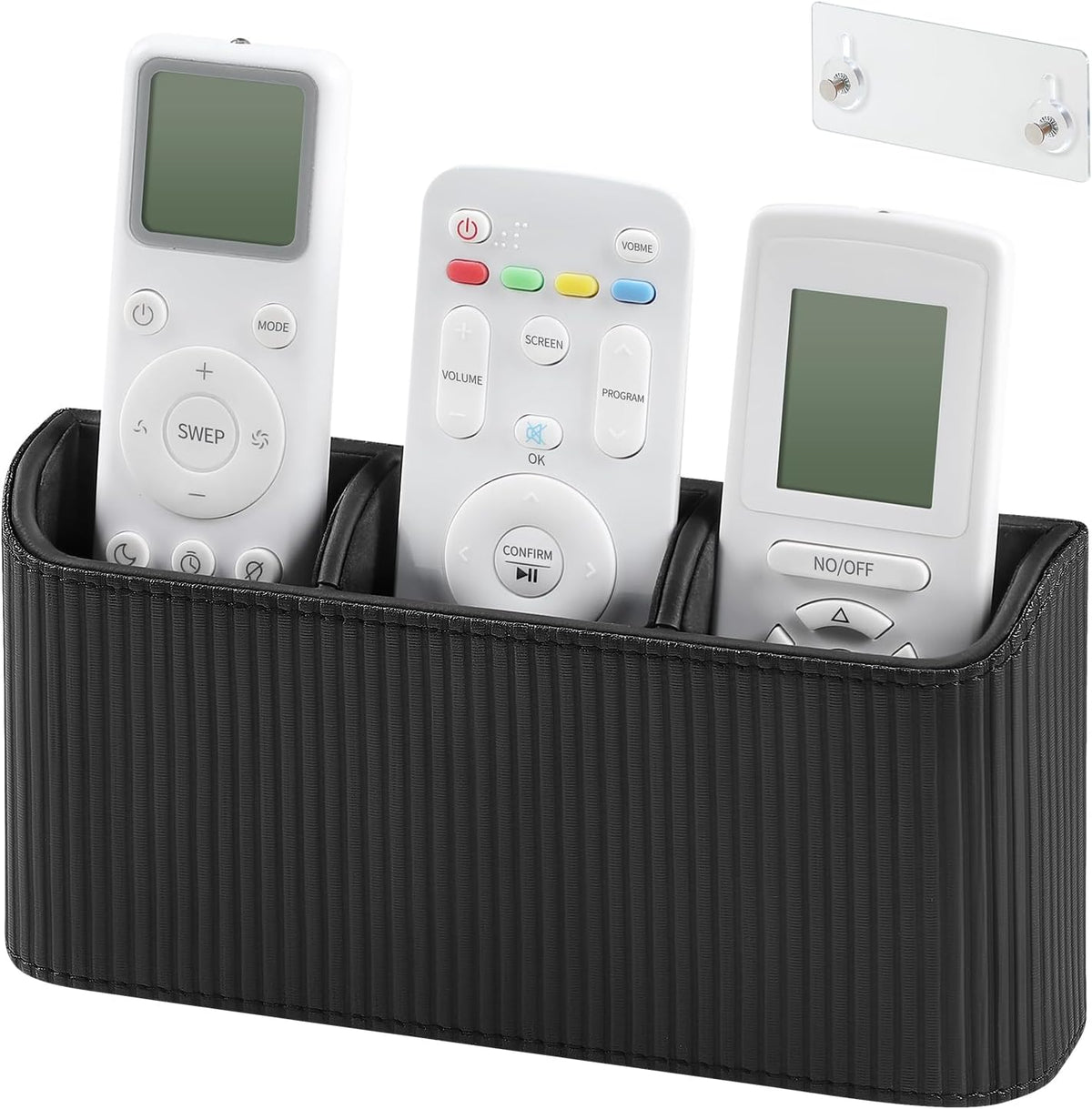 Remote Control Holder Wall Mount TV Remote Holder Caddy Organizer