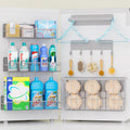 DTUQYX Laundry Organizer with Hanger 6-Pack, Magnetic Shelves for Washing Machine, Magnetic Refrigerator Shelves, Magnet Holder & Baskets, Metal Storage System for Laundry Room, Grey