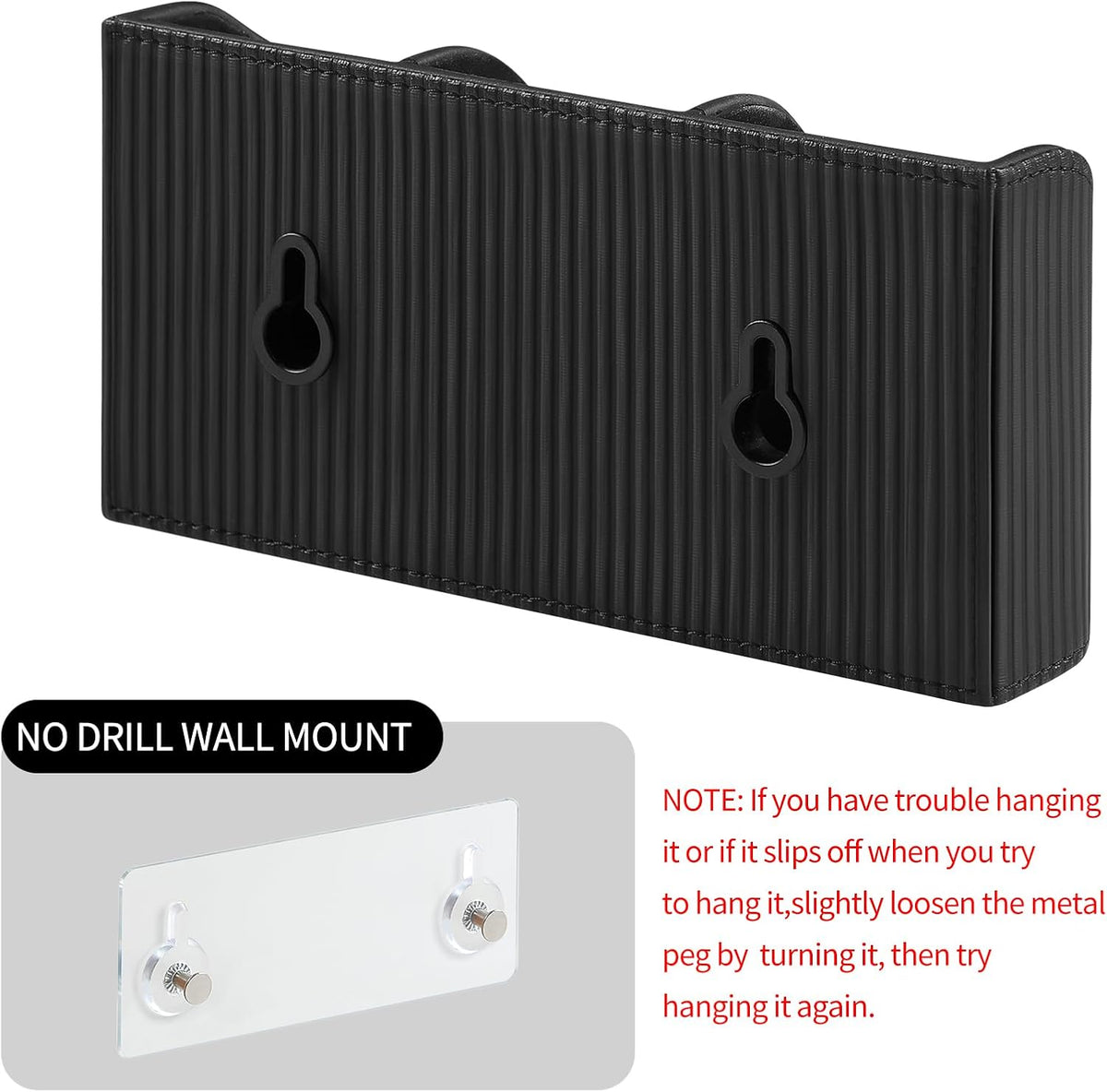 Remote Control Holder Wall Mount TV Remote Holder Caddy Organizer