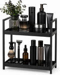 2 Tier Mens Bathroom Counter Shelf Organizer for Skincare Makeup