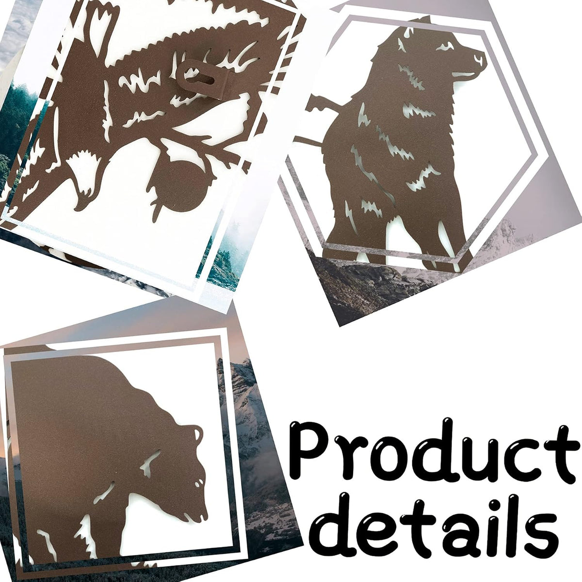 Metal Bear Wall Decor Eagle Wall Decor Wildlife Wall Art Rustic Cabin Decor