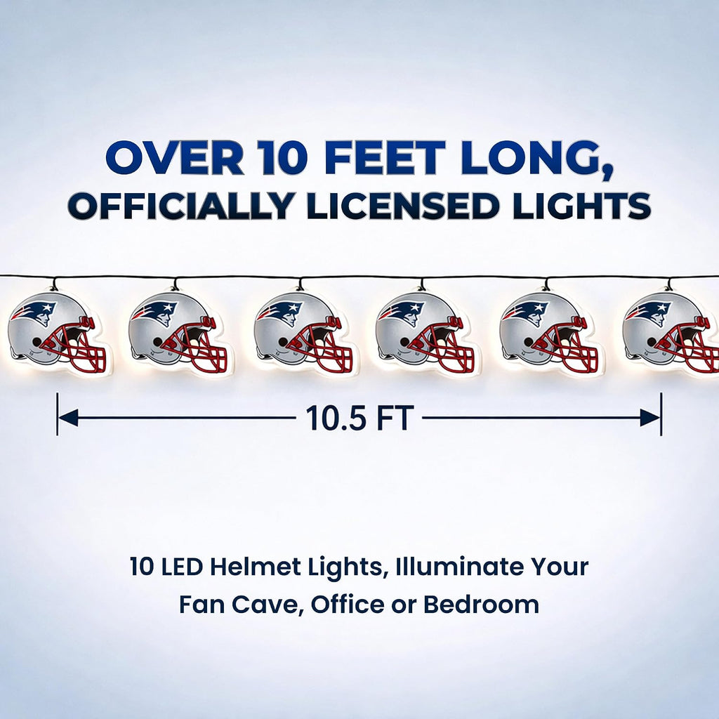 Party Animal NFL Helmet String Lights, 10 LED Lights