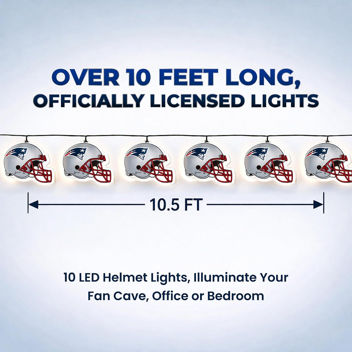 Party Animal NFL Helmet String Lights, 10 LED Lights