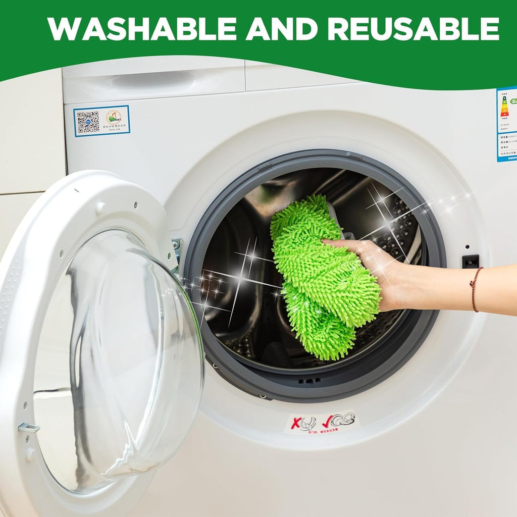 4PCS Reusable Microfiber Mop Pads for Swiffer Sweeper(Mop not Include)