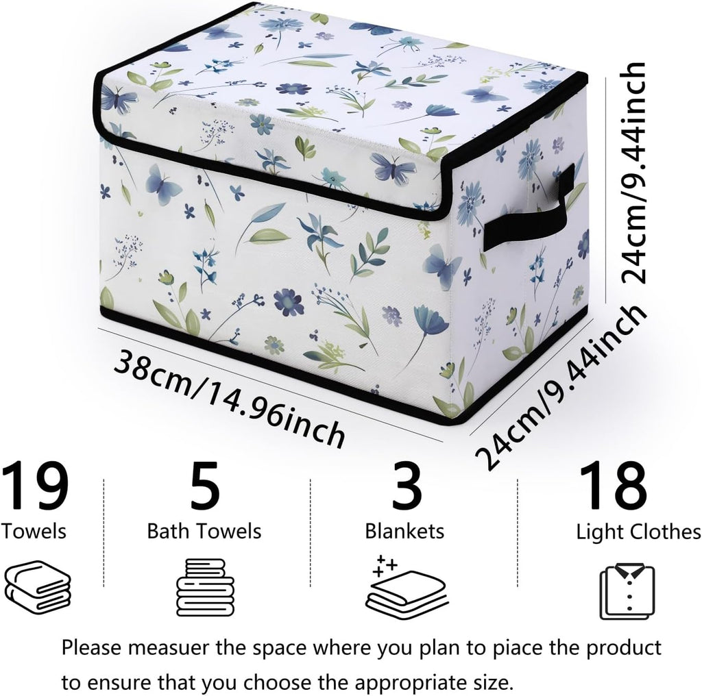 Stackable Storage Bins with Lids 3 Pack