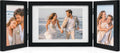 Afuly 3 Picture Frame 4x6 Black 5x7 Collage Triple Photo Frames for Desk