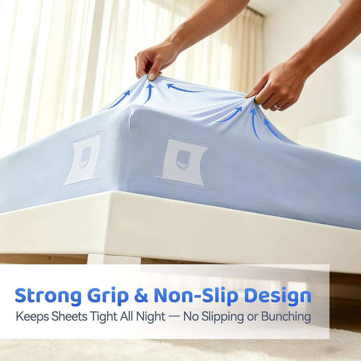 Fitted Sheet Holders for Corners Upgrade Bed Sheet Grippers