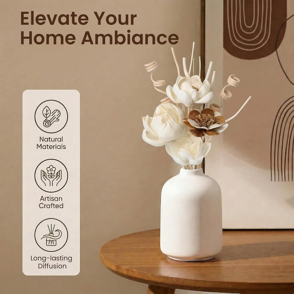 Reed Diffuser Sticks Set of 12 Natural Paper Flower for Home Decor