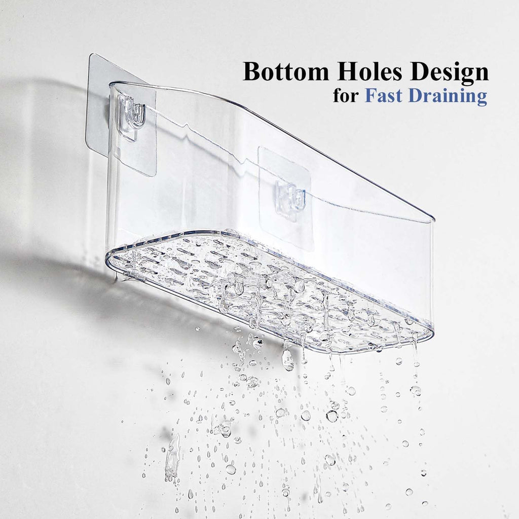 UNIKON 2 Pack Clear Bath Toy Storage Organizer for Baby & Toddler Shower