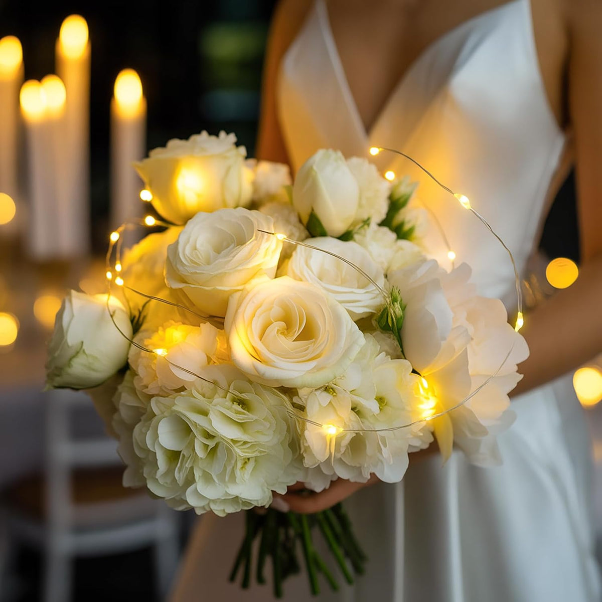 6 Pack Battery Operated Fairy Lights, 3.3ft 10 LED Warm White Micro String Lights, Soft Yellow Glow for Gift Boxes, Flowers, Mason Jars & Cozy Home Decor (6 Pack – Warm White)