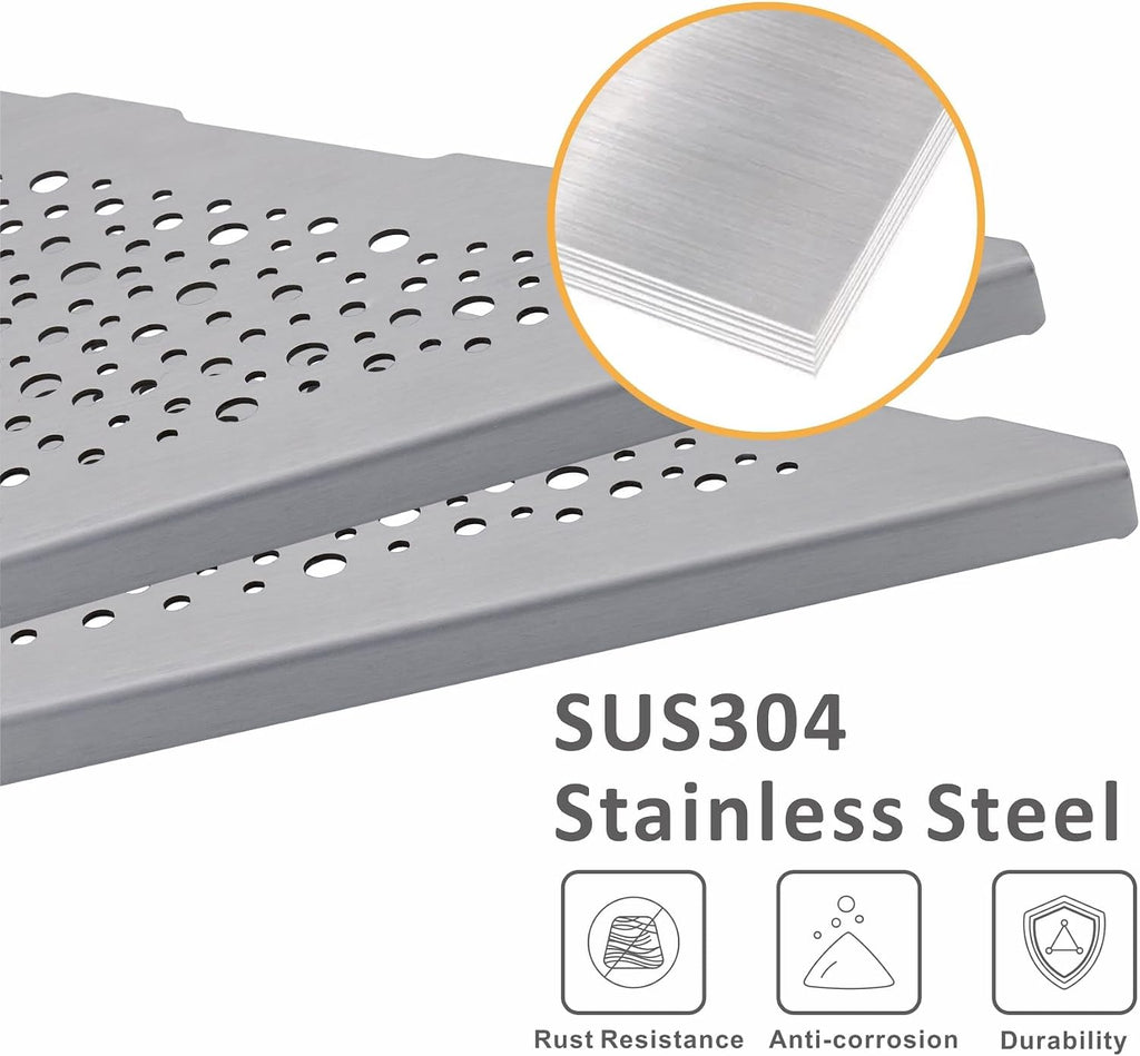 WELLUP Corner Shower Shelf Brushed Nickel 2 Pack,10" Shelf for Tiled Wall