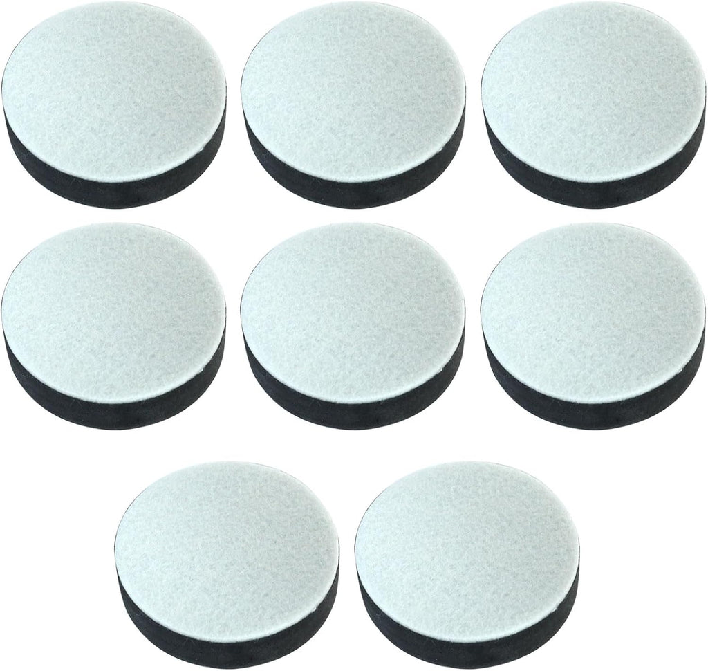 8 Pcs Self-Adhesive Small Furniture Bed Risers Black