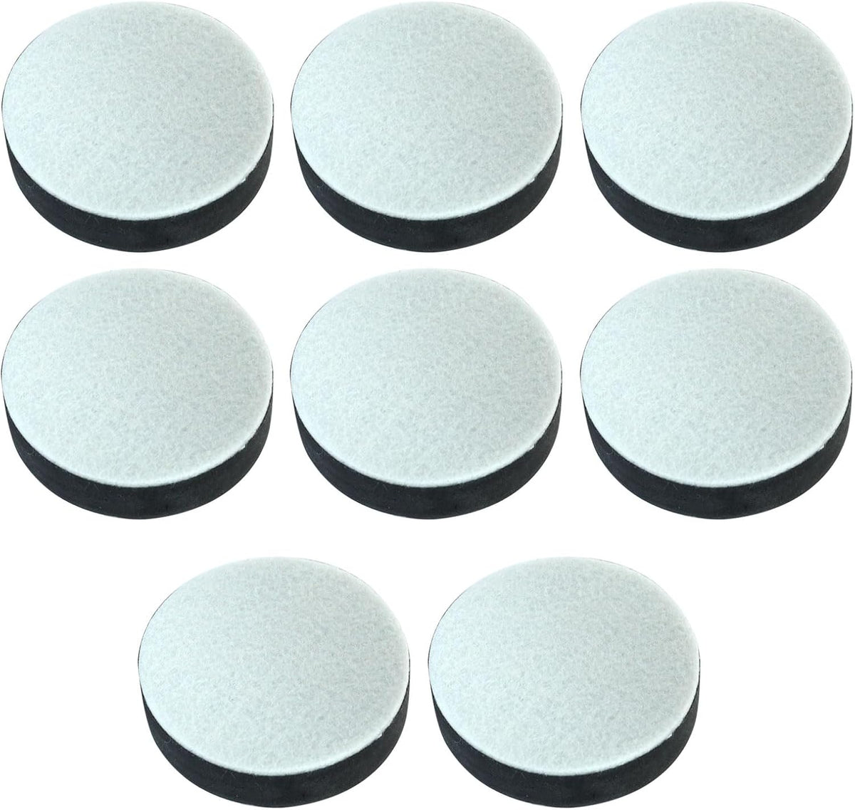 8 Pcs Self-Adhesive Small Furniture Bed Risers Black