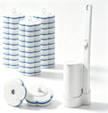 SetSail Disposable Toilet Brush for Bathroom Cleaning, 32 Replacement,White