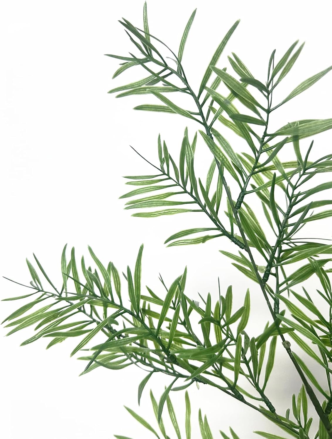 Artificial Plants Fake Plant Simulation Bamboo Leaf Tall 31 Inch, Faux Reed Plastic Leaves Faux Greenery Bushes Flexible Branches Stems for Indoor Outdoor Decor Wedding Party DIY Decoration - 2 Pack