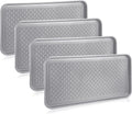 CHENGU 4 Pcs Boot Tray for Entryway Waterproof, 30 x 15 x 1.2 Inch, Grey