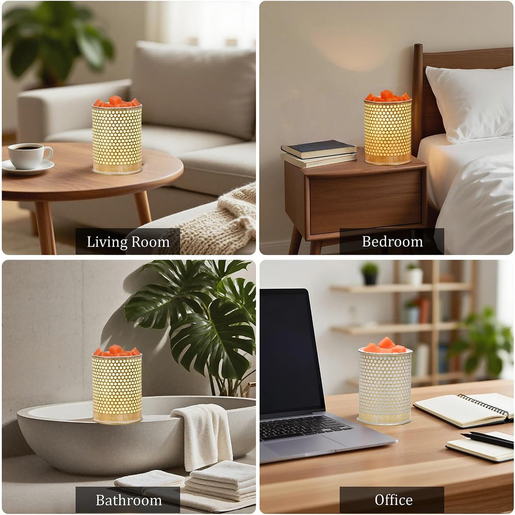 ASAWASA Metal Wax Melt Warmer Wax Warmer （Honeycomb）
