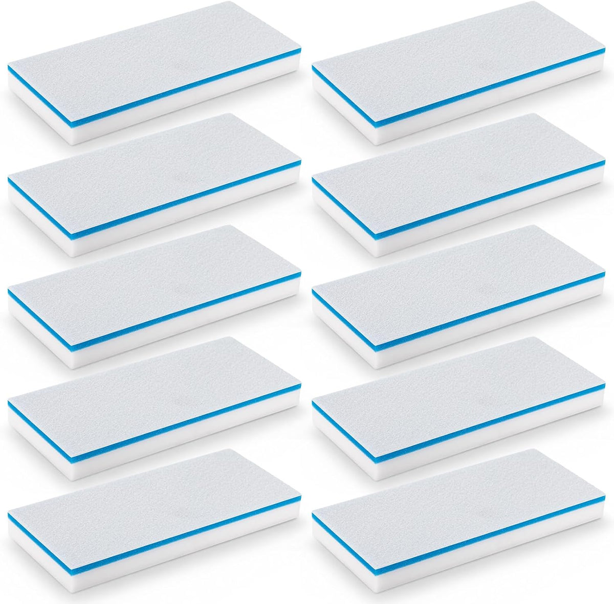 10 Pack Magic Sponge Eraser Mop Pads, 4.5" x 10" x 1"