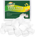 (20 Pack) Extra Thick Magic Sponge Eraser by SCRUBIT- Kitchen, Bathroom, Floor and Wall Cleaner - Miracle Melamine Cleaning Sponges- Durable Long Lasting Foam Scrubbing Pads for Tough Stains and Dirt