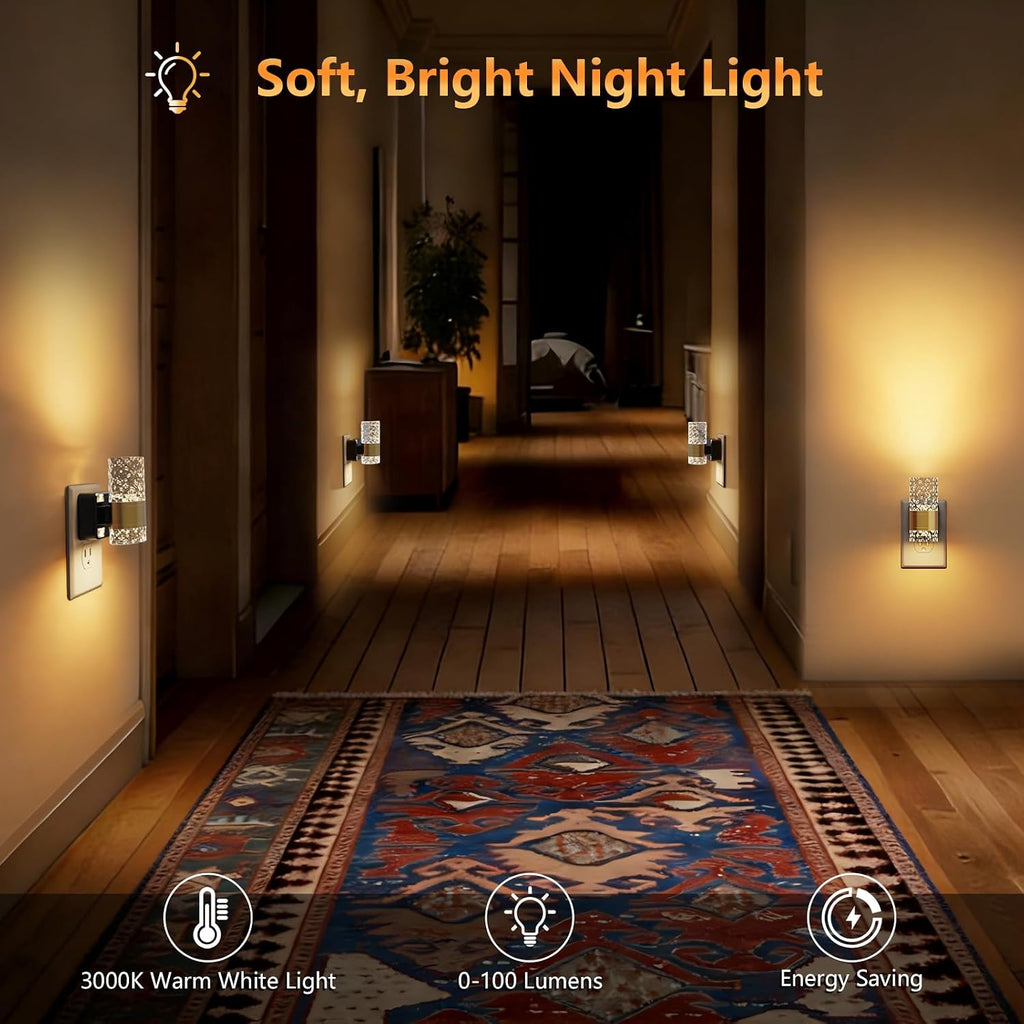 LED Night Lights Plug into Wall, 2Pack Plug in Night Light