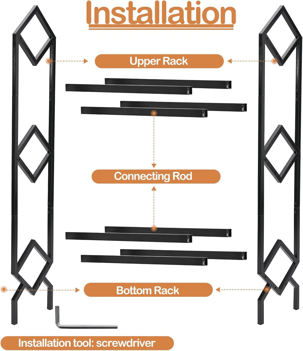 Vinyl Record Storage Rack, Record Holder 260-280 LP Storage Shelf Display Stand for Albums Books Magazines Files, Black Metal