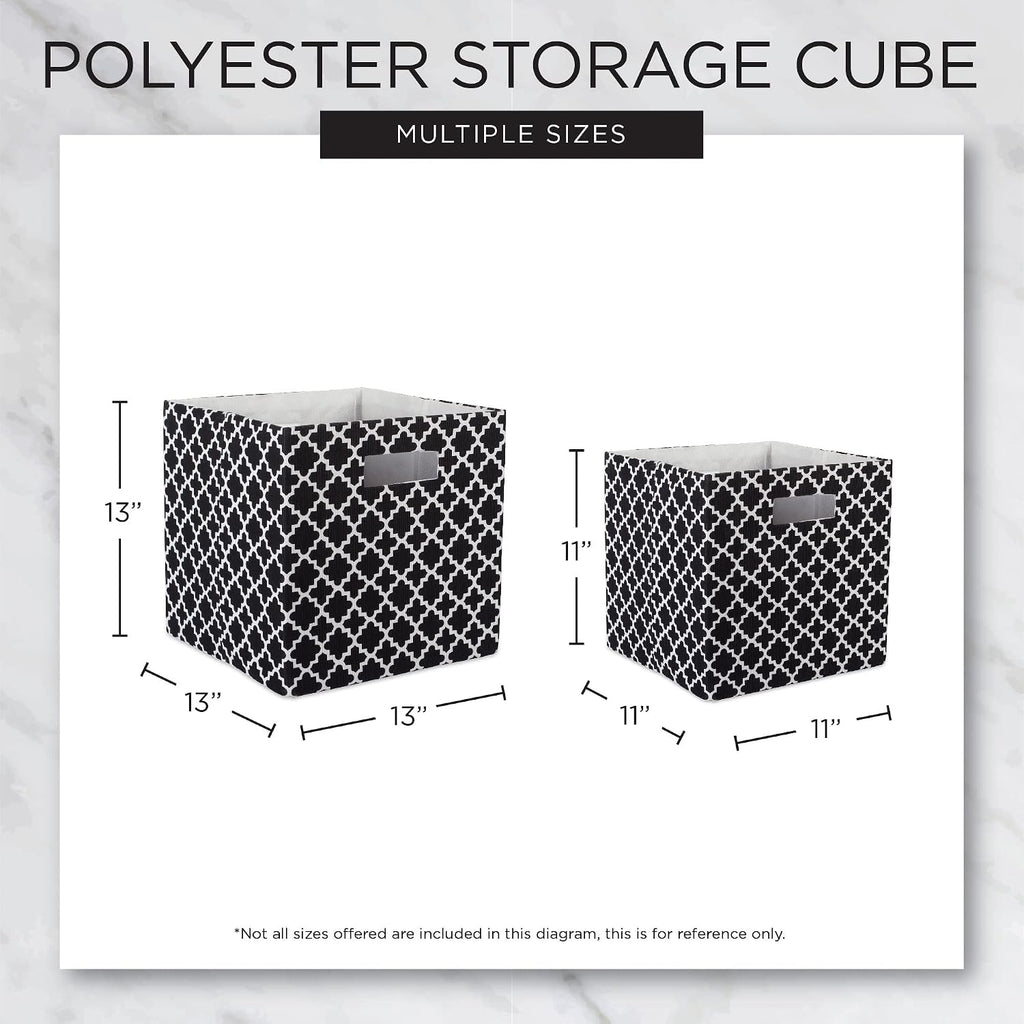 DII Fabric Storage Cube Organizer Bin 13x13x13 Foldable, Rose