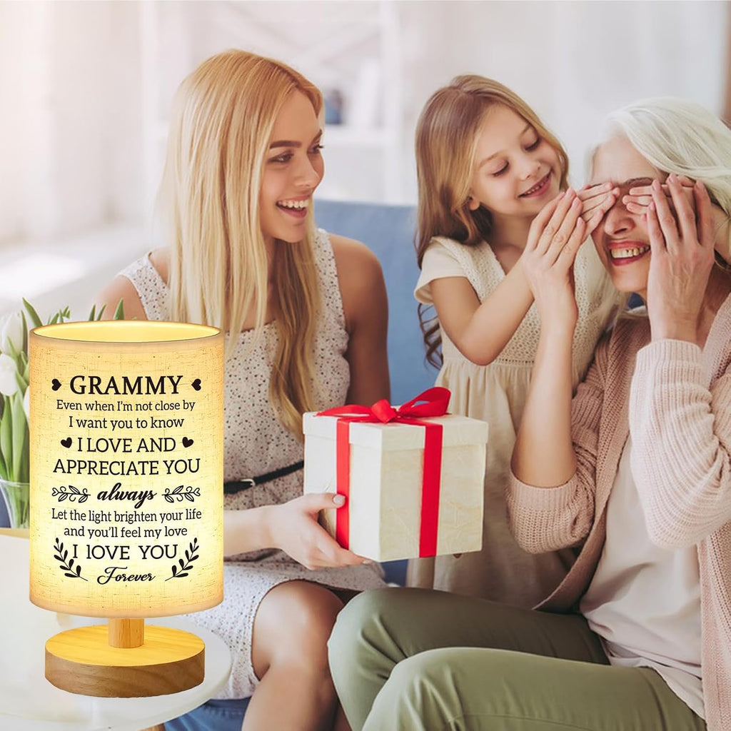 Grammy Gifts from Grandkids, Fabric Bedside Table Lamp Presents