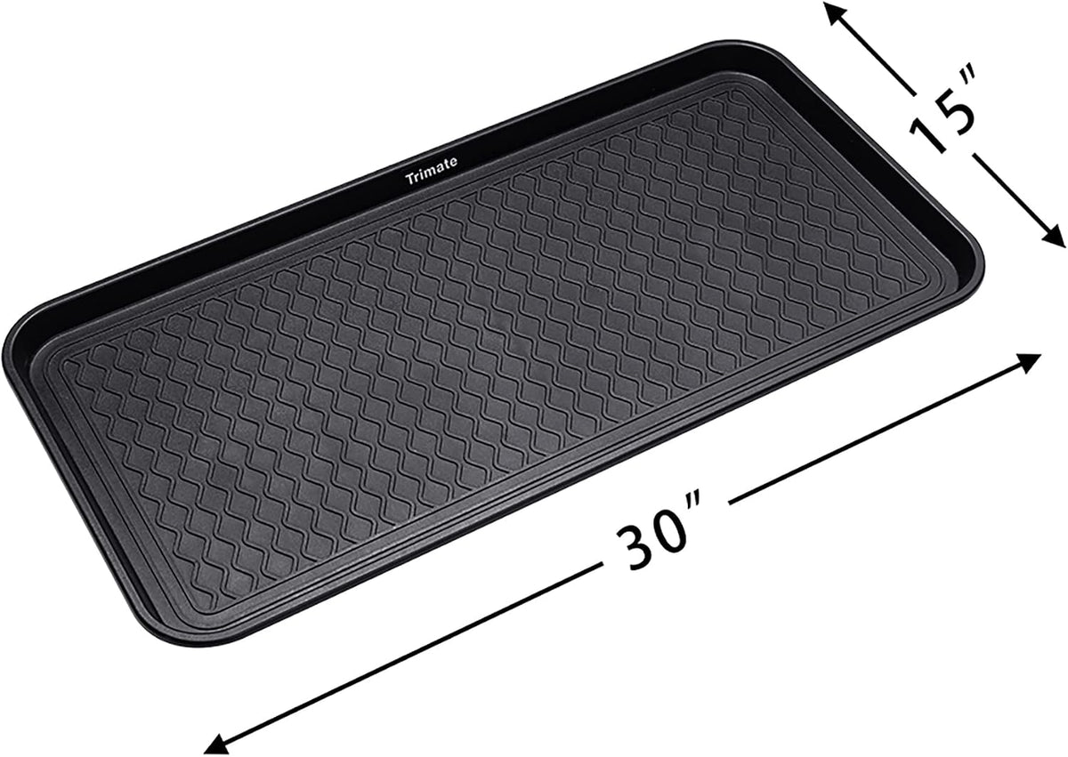 Boot Tray 2 Pack, Large 30"x15" Water Resistant - Shoe & Pet Mat