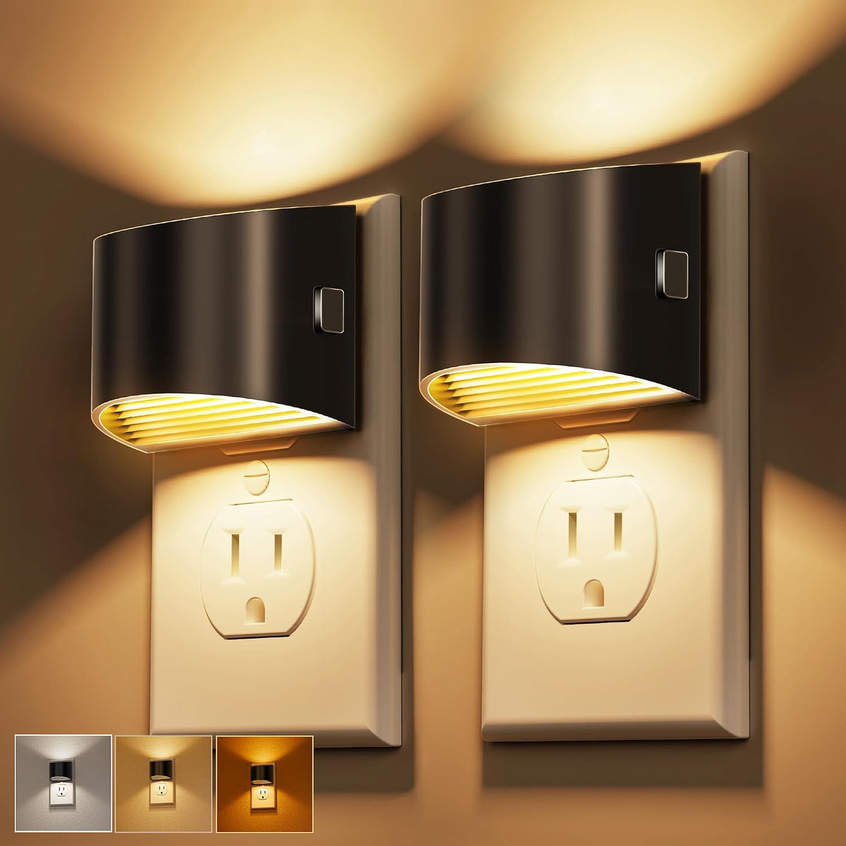 L LOHAS LED Night Lights Plug into Wall with 3CCT Adjustable, 1W Nightlight