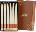 Root Candles 12-Count Unscented Taper Candles Smooth Hand-Dipped Dripless Beeswax Enhanced Boxed Candle Set, 9-Inch, Ivory