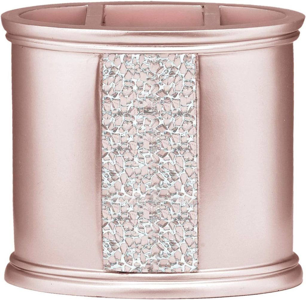 Zahari Home Sinatra Bath Tooth Brush Holder Modern Tooth Brush and Toothpaste Holder, Blush