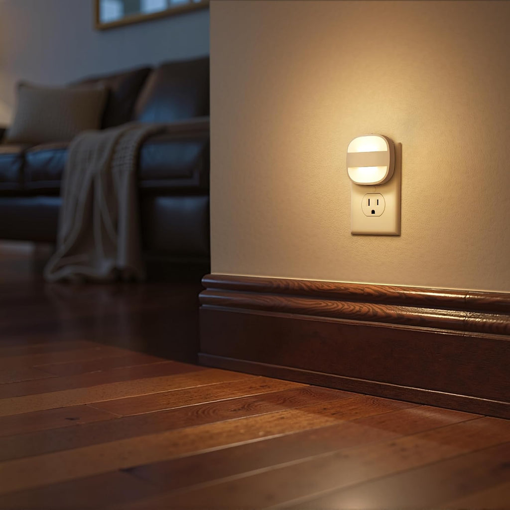 Briignite LED Night Lights Plug Into Wall, 2 Packs Plug in Night Light