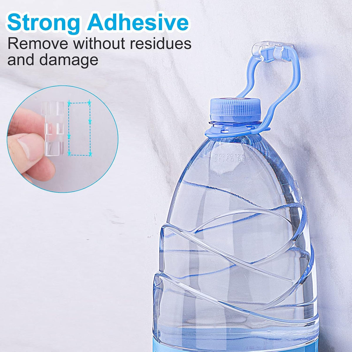 TidyHelper Adhesive Cable Clips Clear (Large, 26PCS), Indoor/Outdoor
