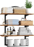 Floating Shelves Bathroom with Storage Basket,Decorative Wall Shelf