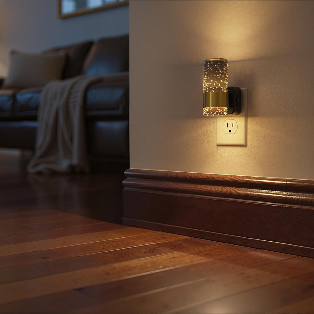 Briignite Night Light, 2 Pack Dimmable Night Lights Plug into Wall