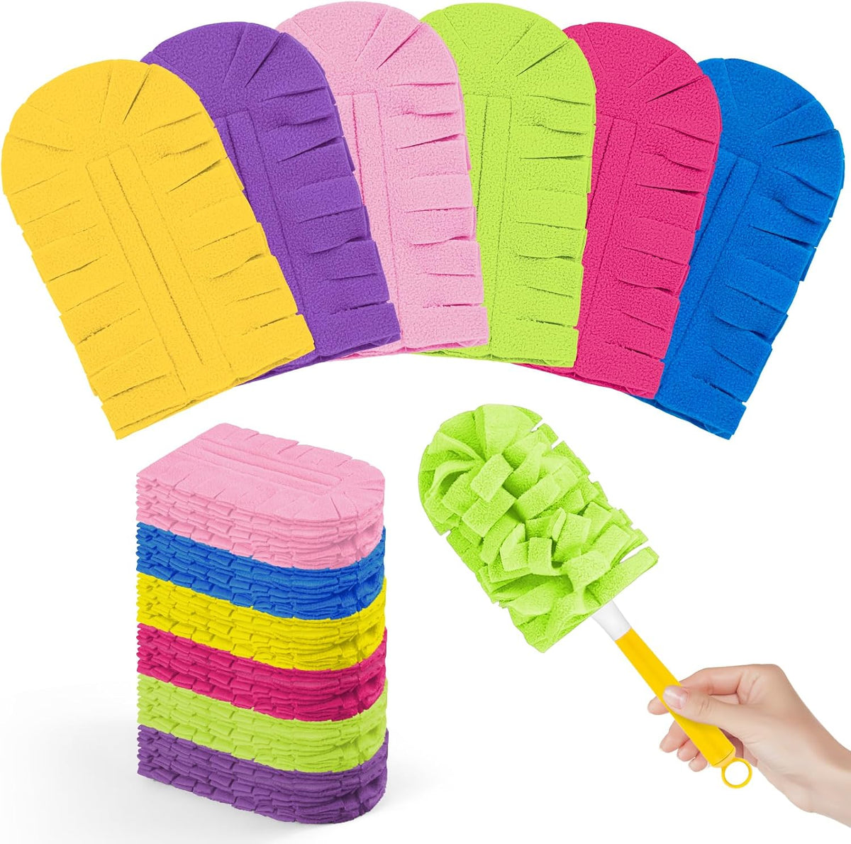 18 PCS Microfiber Reusable Duster Refills for Swiffer Duster