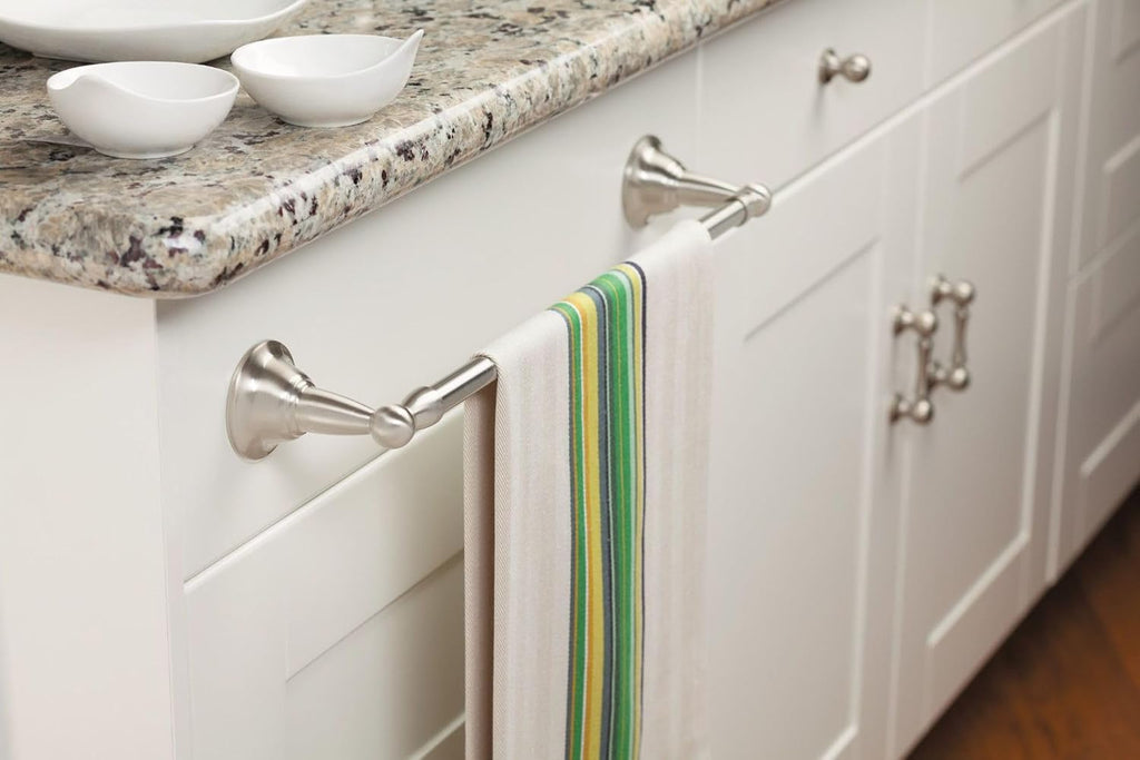 Moen DN6818BN Sage 18-Inch Single Towel Bar, Brushed Nickel (Pack of 2)
