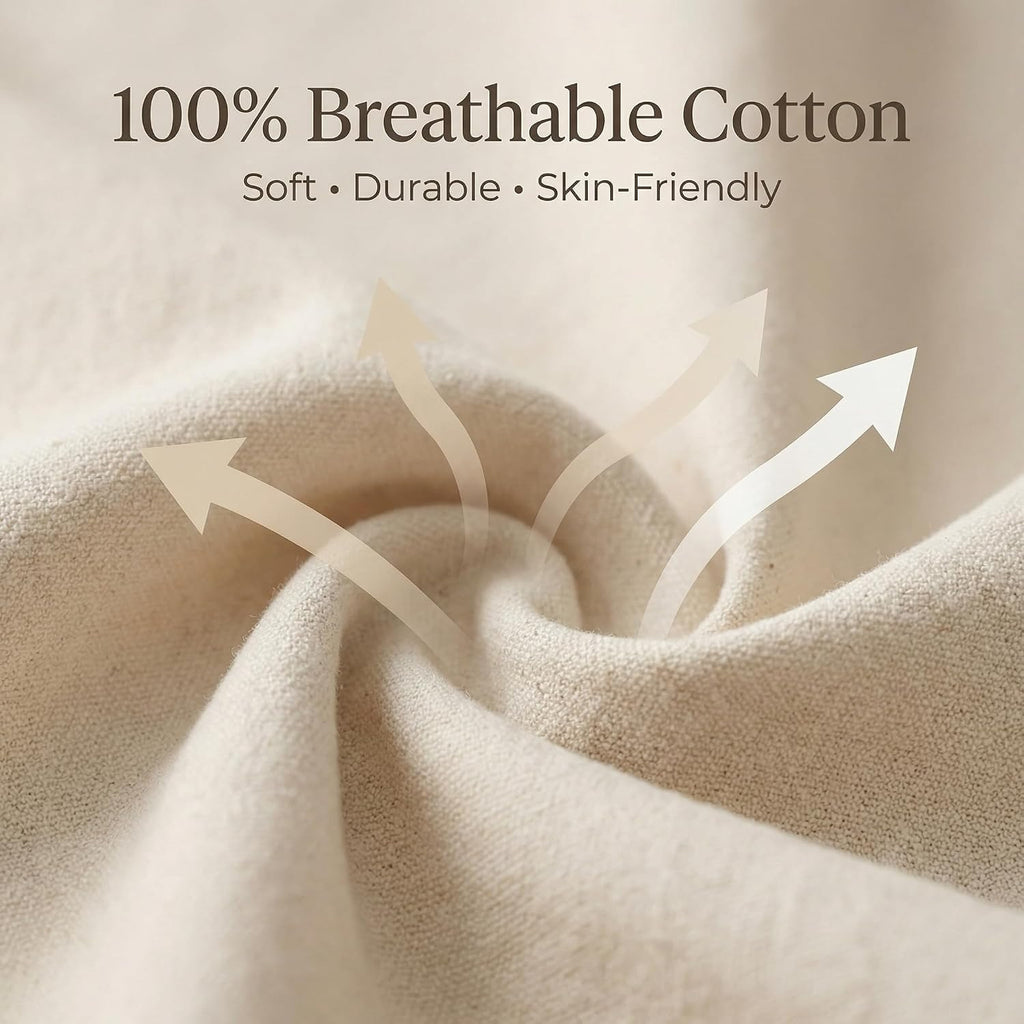 Urban Villa Laundry Bags 4-Pack 28”x36" Extra-Large Cotton Canvas Heavy Duty Washable Durable Travel Laundry Sacks with Drawstring Closure Reusable Hamper Liners for Dirty Clothes Delicates & Lingerie