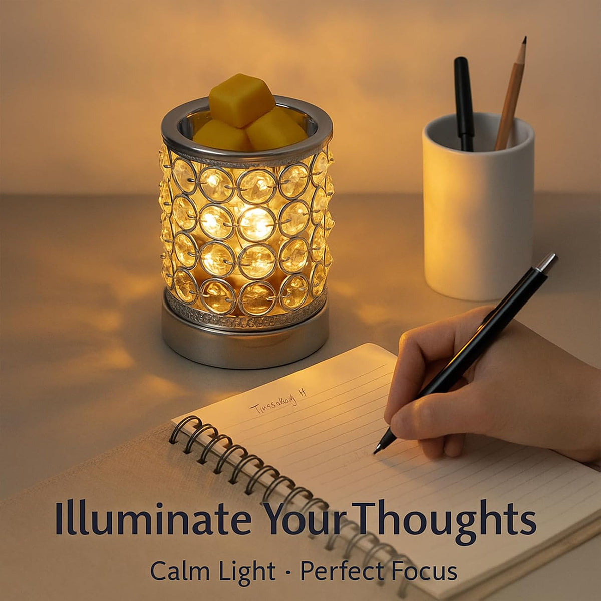 Leyoue Wax Warmer, Crystal Wax Melt Warmer with Bulb Heating