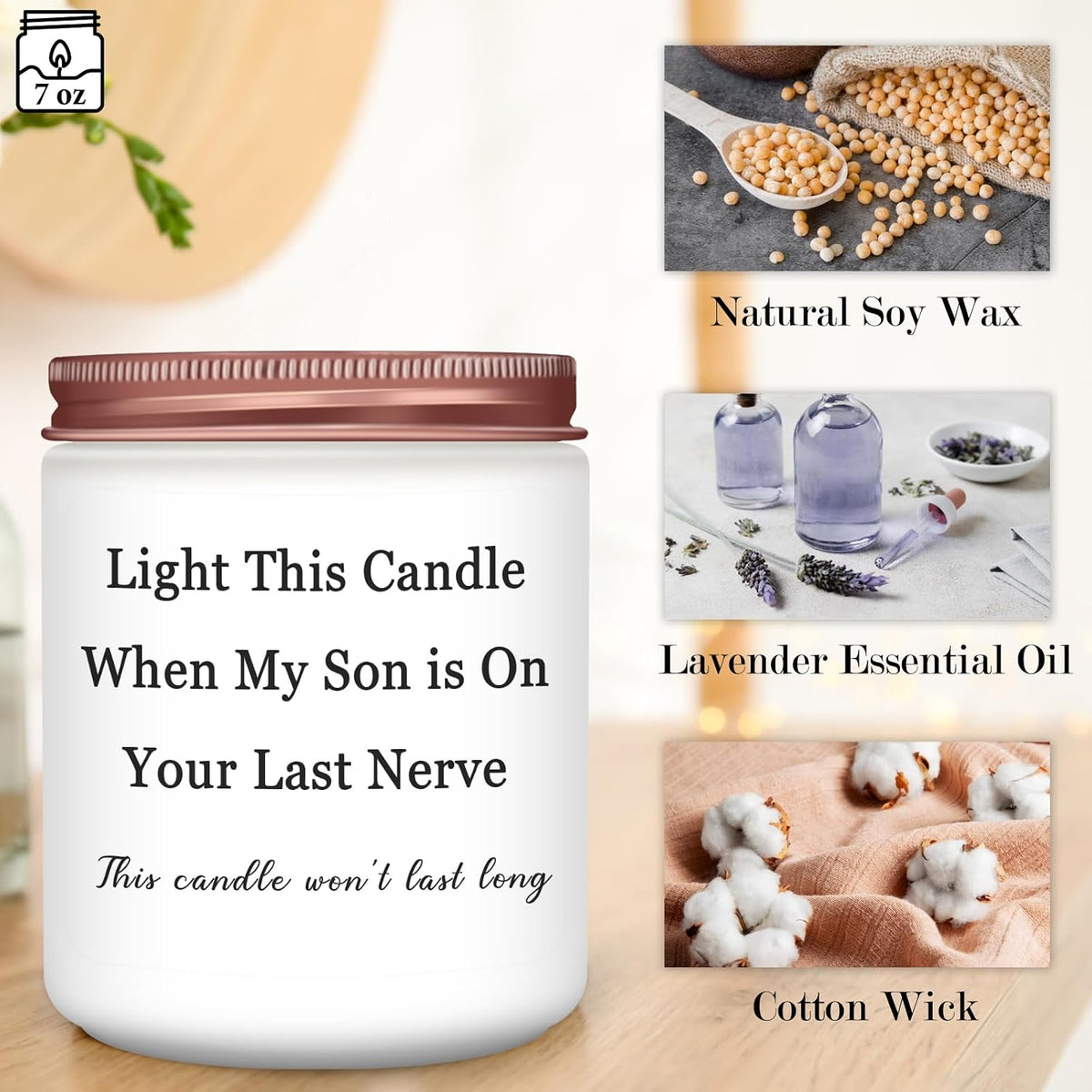 Gifts for Daughter in Law, Christmas DIL Lavender Candles Gifts